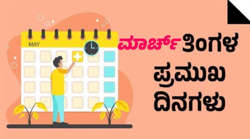 Important days in March